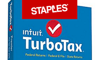 Staples TurboTax Software $40 Visa Prepaid Gift Card Bonus