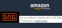 Amazon BlackDecker Products $10 Off $50 Promotion