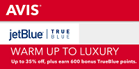 Avis Free TrueBlue Bonus Points