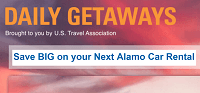 Daily Getaways Alamo Rent A Car $25 For $50 Gift Card Promotion