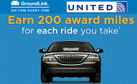 Groundlink Car Service United MileagePlus Bonus Points