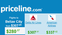 Priceline Round Trip Flights Departing from Los Angeles to Belize