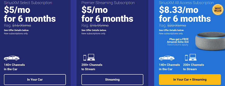 SiriusXM Sirius XM Deals Discounts Offers Rentention How To Get The Best Deal on Sirius XM Radio Subscription - Retention Offers, Discount Codes, Renewal, & Savings Tips!