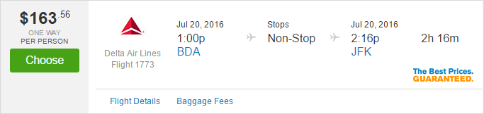 Bermuda to New York City