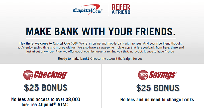 Capital one 360 referal