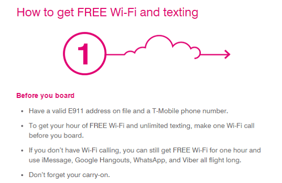 T Mobile Free Gogo Internet Messaging For All Customers Effective How To Get Free T Mobile Internet Offer