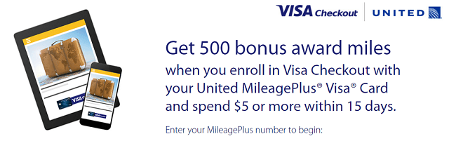 United Mileage Visa Checkout