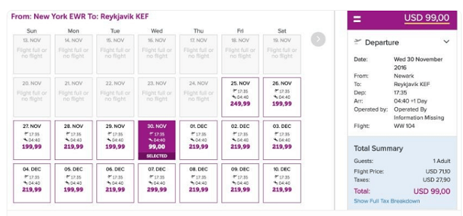 Wowair Flights