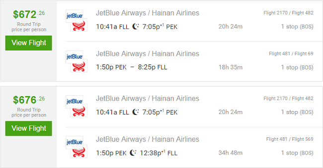 FLL - PEK