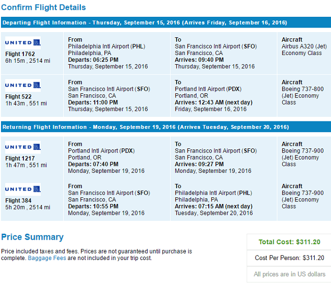 PHL - PDX