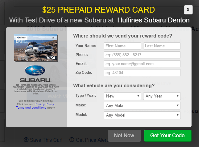 Best Of 66 Subaru Test Drive Gift Card 2020