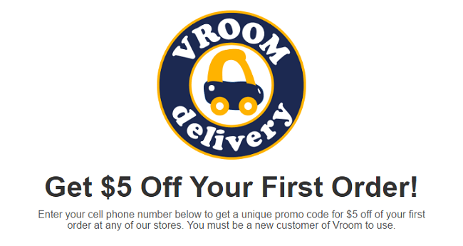 Vroom Delivery 5 Off