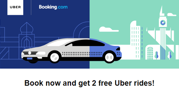 Uber Booking com promotion A