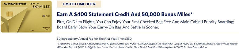 amex delta better offer 400 credit