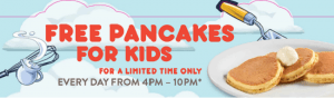 free pancakes for kids, no kid hungry campaign, denny's