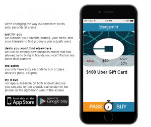 Benjamin App Offers 20% Off Uber Gift Cards