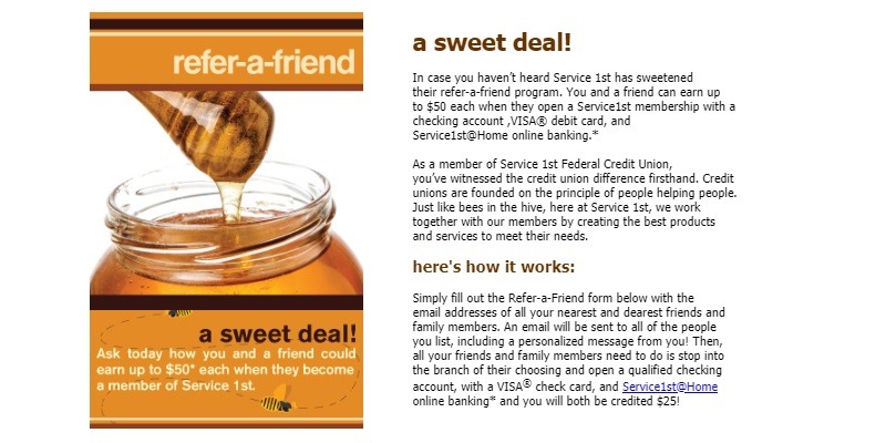 Service 1st Federal Credit Union Promotion