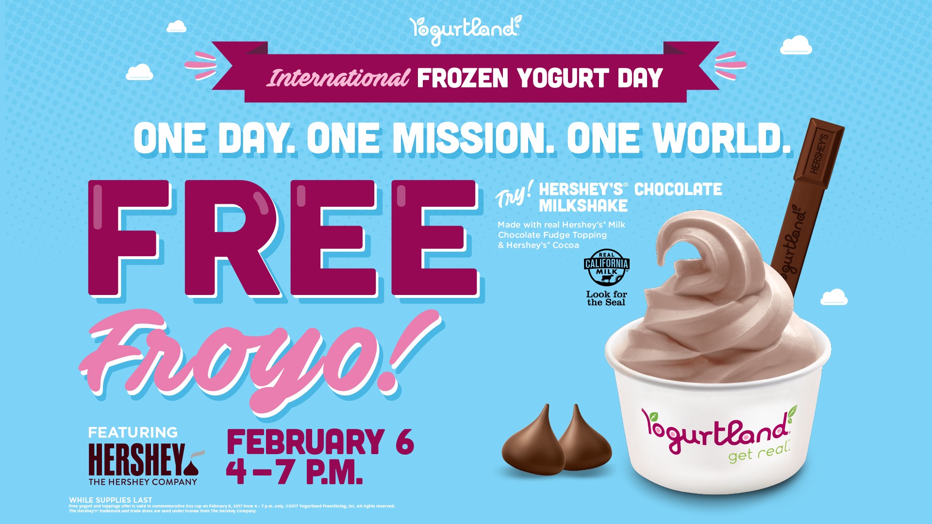 Yogurtland International Frozen Yogurt Day Free Froyo Promotion