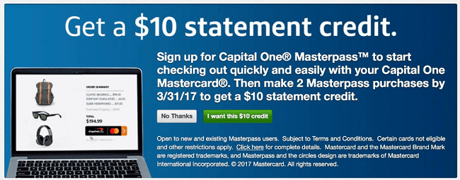 Capital One Masterpass