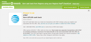 Regions Bank Purchase Bonus