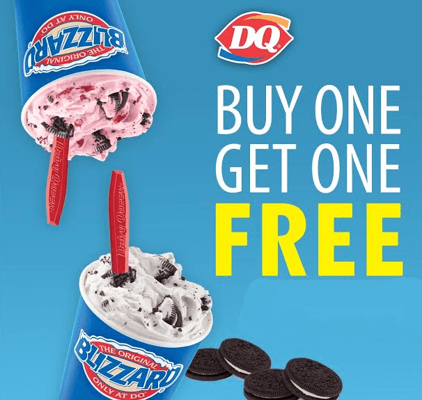 Dairy Queen Blizzard Fan Club Promotion BOGO Blizzard