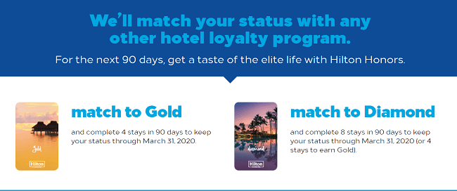 Hilton HHonors: Match Your Status With Any Other Hotel Loyalty Program