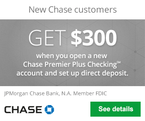 Chase Premier Plus Checking $300 Bonus