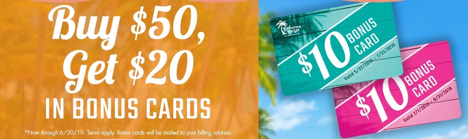 Bahama Breeze Promotions, Coupons, Discount Promo Codes 2019