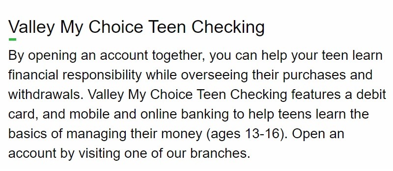 Valley National Bank Promotion