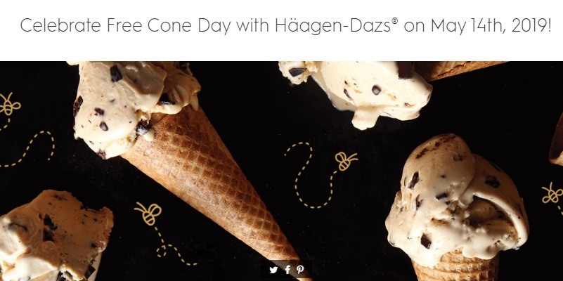 Haagen Dazs Free Cone Day Promotion