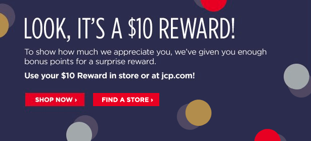 JCPenney Rewards Promotion: Free $10 Reward Bonus (YMMV) - Hustler ...