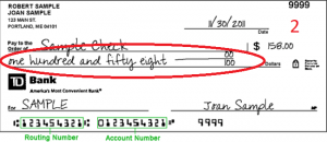 How To Write Dollars and Cents on a Check