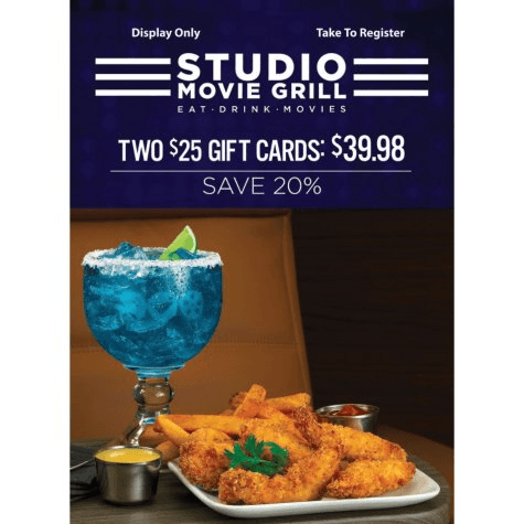 Studio Movie Grill Deal