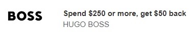 amex offer hugo boss