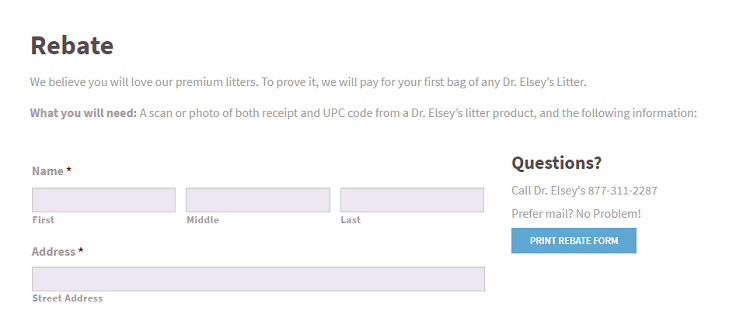 Dr Elsey S Rebate Form