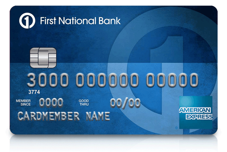 First National Bank American Express Card Promotion 100 Statement 