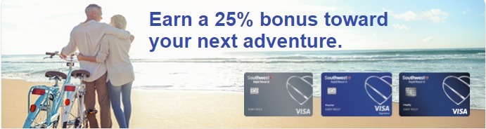 25% Bonus Chase Southwest