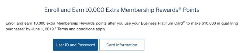 American Express Business Platinum Cardholder Promotion