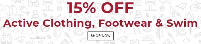 15% Off Active Clothing, Footwear & Swim Coupon