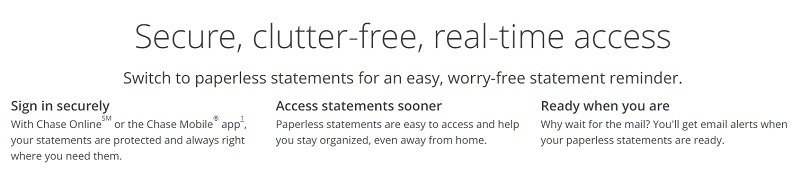 chase credit card paperless statements chase credit card paperless statements