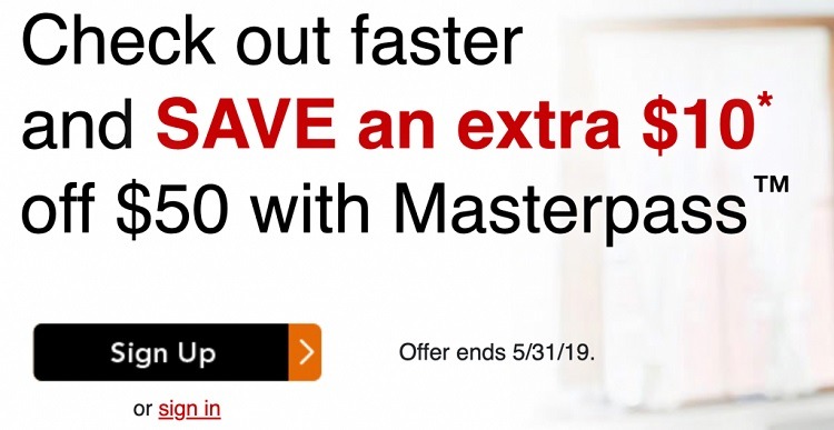 Office Depot Masterpass Promotion