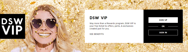 dsw sign in with member number