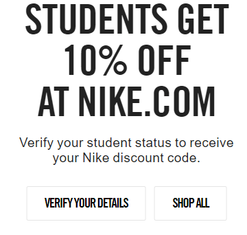 nike student discount