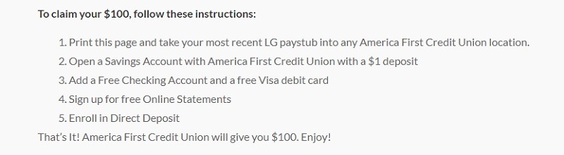 America First Credit Union Promotion