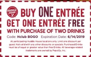 Huddle House BOGO