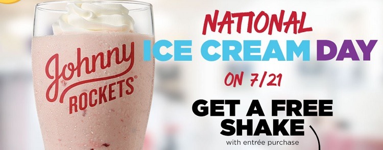 Johnny Rockets Milkshake Promotion July 21, 2019