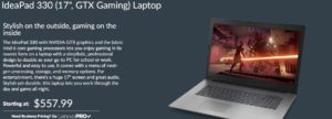 IdeaPad 330 Laptop via Lenovo