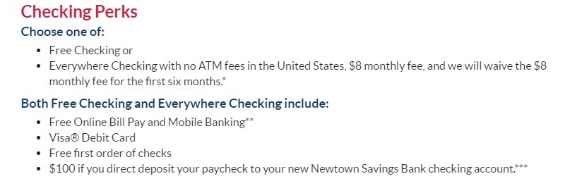 Newtown Savings Bank Promotion