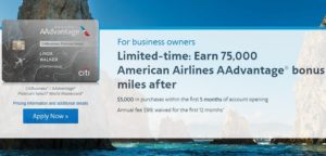 citibusiness aadvantage card