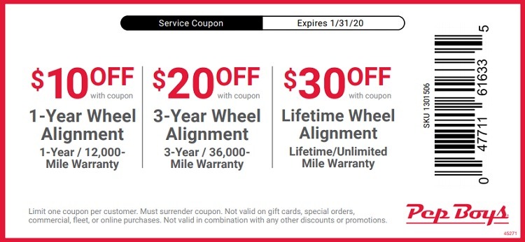 Pep Boys Promotions Up To 20 Off Oil Change Coupons Etc